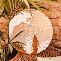 Table Enfant Dinosaure kraft et or