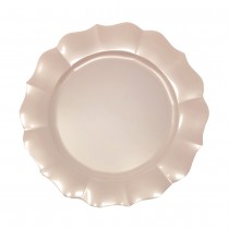 10 ASSIETTES 26 CM - ROSE PERLÉ