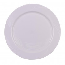 10 ASSIETTES RÉUTILISABLES ET INCASSABLES 18CM BLANC