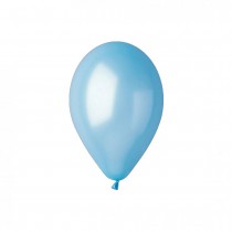 10 BALLONS BLEU LAGON METALLISES BIODÉGRADABLE 30 CM