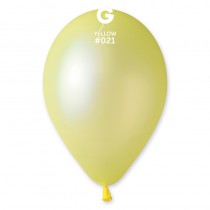 10 BALLONS EN LATEX DE 30CM - JAUNE FLUO