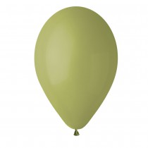 10 BALLONS LATEX BIO 33CM VERT OLIVE