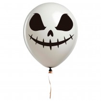 10 BALLONS LATEX FANT?\ ME BOUCHE COUSUE 30CM BLANC