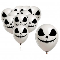 10 BALLONS LATEX FANT?\ ME BOUCHE COUSUE 30CM BLANC