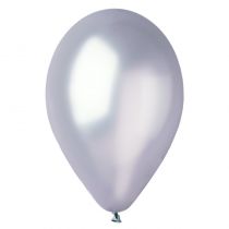 50 BALLONS LATEX MÉTALLISÉS BIO 30CM VIOLET