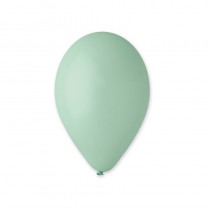 10 BALLONS METALLISÉS VERT D\'EAU 30 CM