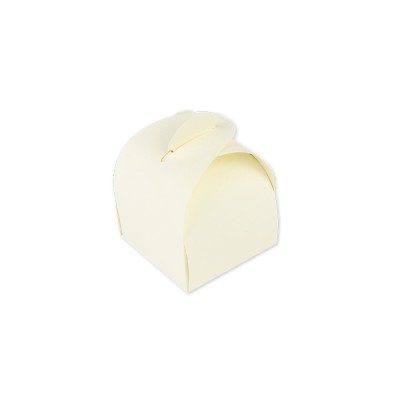 10 BOÎTES CARTON ARRONDI 5X7CM IVOIRE
