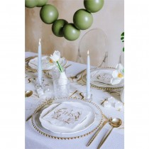 10 BOUGIES CHAUFFE-PLAT CIRE CŒUR 4CM BLANC
