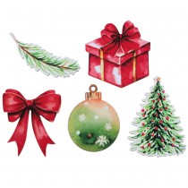 10 DÉCO À PARSEMER BOIS NOËL CADEAUX 2-6CM