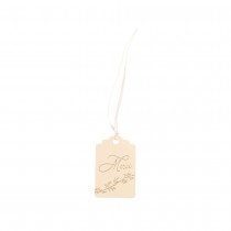 10 ÉTIQUETTES CARTON BELLA TERRA 6.1X4CM BLUSH