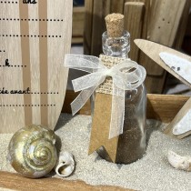 10 ÉTIQUETTES KRAFT & JUTE 2 X 7 CM