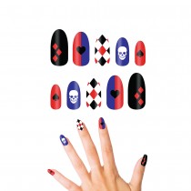 10 FAUX ONGLES HARLEEN QUINZEL AVEC COLLE