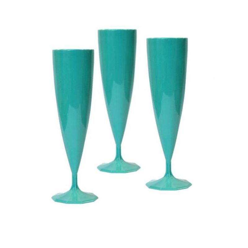 Flute à champagne plastique couleur Or par 10