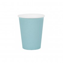 10 GOBELETS CARTON BIO 25CL BLEU CLAIR