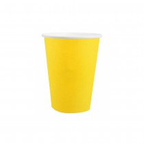 10 GOBELETS CARTON BIO 25CL JAUNE