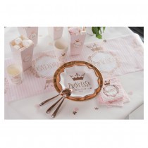 10 GOBELETS CARTON COURONNE PRINCESSE 27CL ROSE GOLD