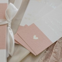 10 MARQUE-PAGES CARTON BAPTÊME 5X15CM ROSE