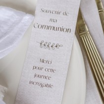 10 MARQUE-PAGES CARTON COMMUNION 5X15CM LIN