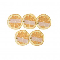 10 MARQUE-PLACES CARTON AGRUME 6CM ORANGE