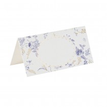 10 MARQUE-PLACES CARTON BRIDGERTON 8X4CM BLANC