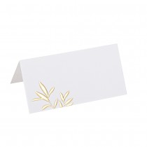 10 MARQUE-PLACES CARTON JOLIS BRINS 8X4CM OR