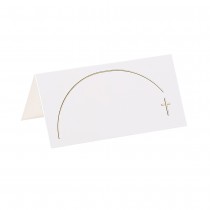 10 MARQUE-PLACES CARTON PURE RELIGION 8X4CM BLANC