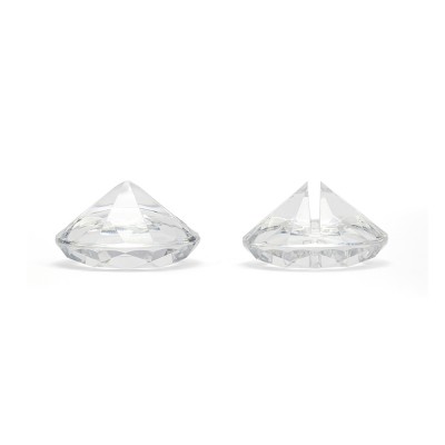 10 MARQUE-PLACES INCOLORE DIAMANT 40MM