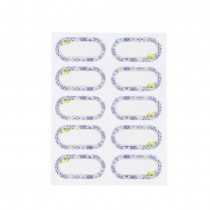 10 MARQUE-VERRES STICKER DOLCE VITA 6X3CM BLEU