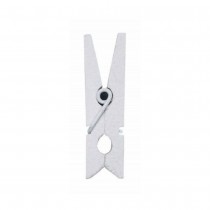 10 MINI PINCES À LINGE 2.5CM BLANC