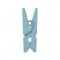 10 MINI PINCES À LINGE 2.5CM BLEU CIEL