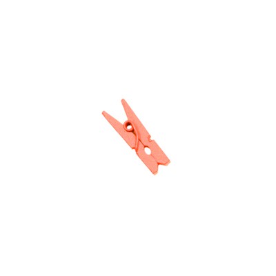 10 MINI PINCES À LINGE CORAIL 2,5 CM