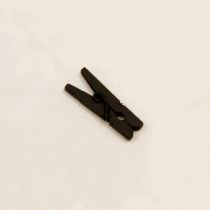 10 MINI PINCES À LINGE NOIR 2,5 CM