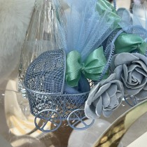 10 RONDS DE TULLE VOILE - CIEL