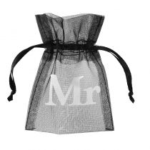 10 SACHETS DRAGÉES MARIAGE MR NOIR