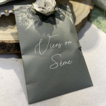 10 SACHETS GRAINES BOTANIQUE 7.5X12CM VERT DE GRIS