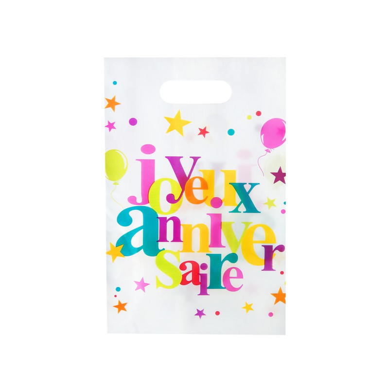 10 Sacs Anniversaire Festif Colore 10 Sacs Anniversaire Festif Colore