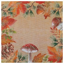 10 SERVIETTES PAPIER DOUCEUR AUTOMNALE 33CM