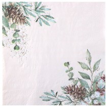 10 SERVIETTES PAPIER DOUCEUR HIVER 33X33CM