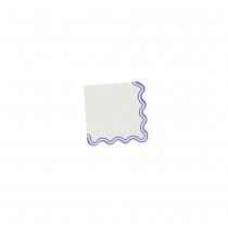 10 SERVIETTES PAPIER RAYÉ DOLCE VITA 33CM BLEU