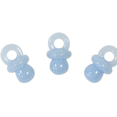 10 TÉTINES OPAQUE BLEUES