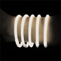 100 BRACELETS LUMINEUX BLANCS