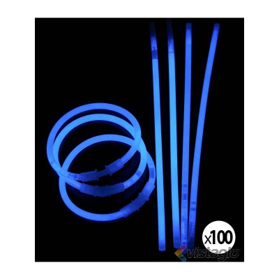 Bracelet fluo bleu la bte de 100 - Fluos / Lumineux pas cher