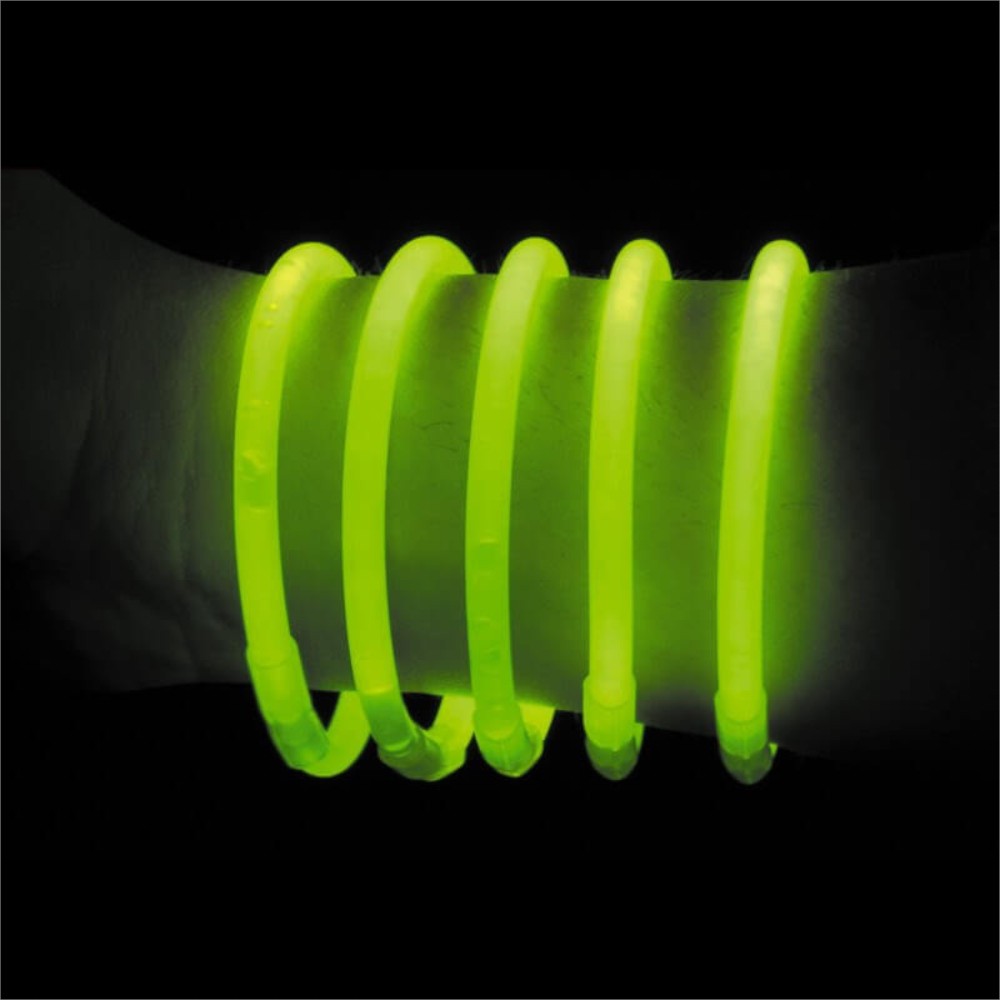 Bracelets fluo VERTS Pack de 100-Deco Lumineuse