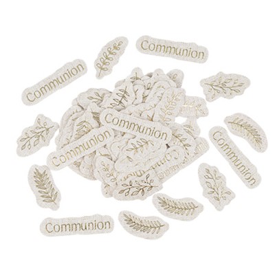 100 CONFETTIS CARTON COMMUNION 3.5-5CM LIN