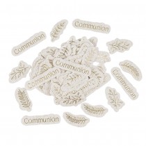 100 CONFETTIS CARTON COMMUNION 3.5-5CM LIN