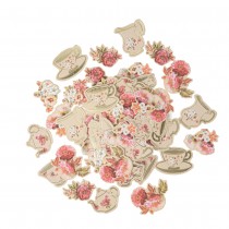 100 CONFETTIS CARTON LIBERTY VINTAGE 2.2-3.5CM