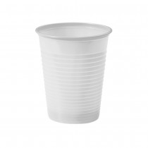 100 GOBELETS PLASTIQUE RÉUTILISABLE 20CL BLANC