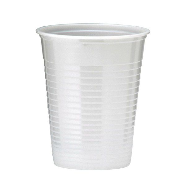 Lot de 100 assiettes - plastique - blanc