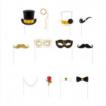 12 ACCESSOIRES PHOTOBOOTH SOIRÉE CHIC