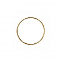 12 ANNEAUX MÉTAL 65X2.8MM OR